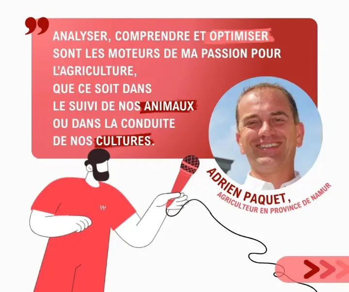Interview avec Adrien Paquet, agriculteur en province de Namur.